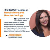 Professor Maria Gazouli Continues as Chair of the 2nd RealTek Meetings on NanoScience and Nanotechnology